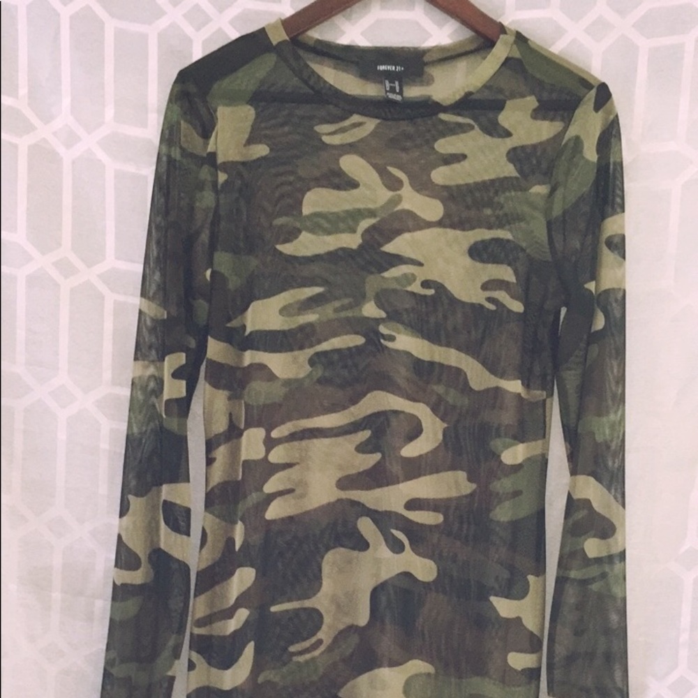 Camo, dress for layering